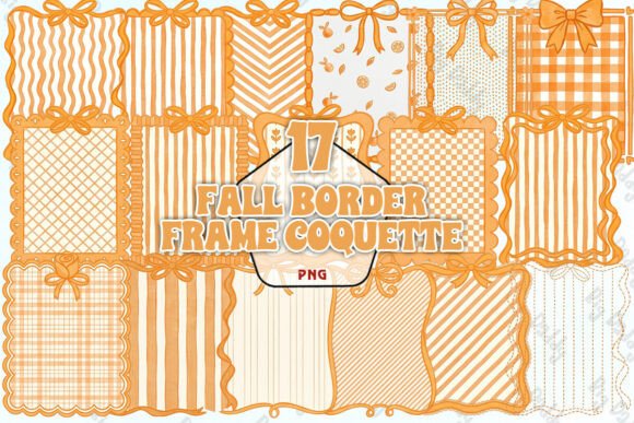 Download Fall Border Frame Coquette PNG - Border frame Collection