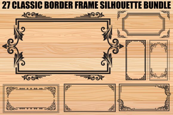 Download Classic Border Frame SVG Bundle - Border frame Collection