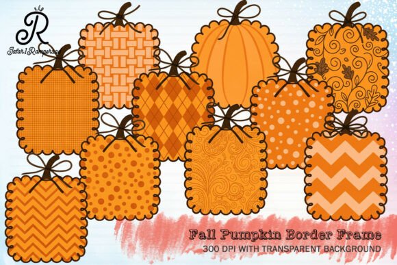 Download Fall Pumpkin Border Frame Clipart - Premium Resources