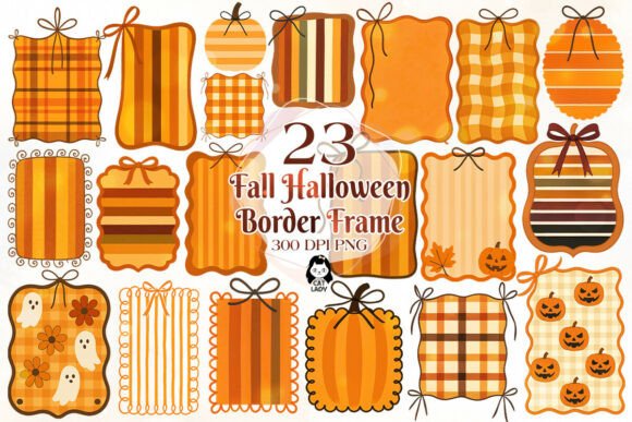 Download Coquette Fall Halloween Border Frame - Border frame Collection