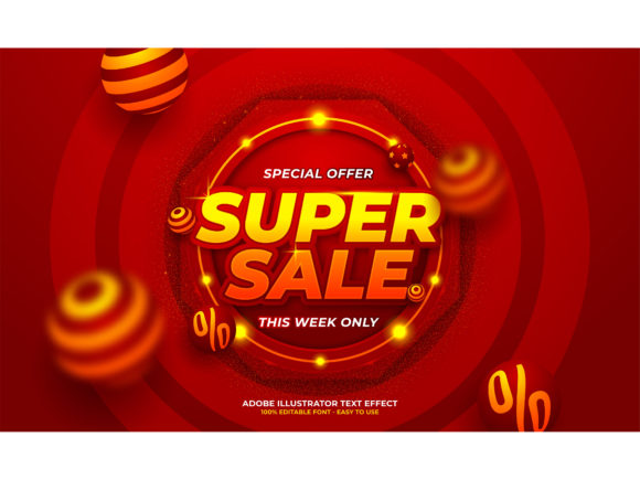 Download Super Sale Editable Text Effect - Sale Collection