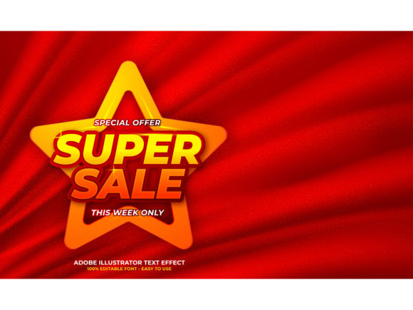 Download Super Sale Editable Text Effect - Sale Collection