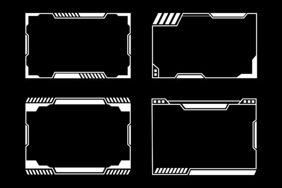 Download Set of Futuristic Frames Overlay - Frame Collection