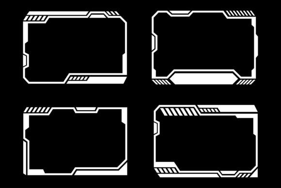 Download Hud Frames Futursitic Cyberpunk - Frame Collection