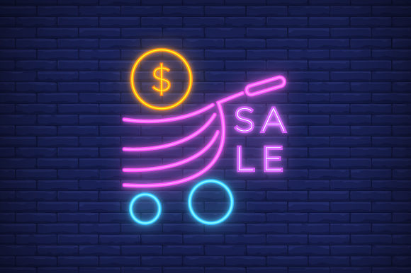 Download Neon Logo Flash Sale Template in Shop - Sale Collection