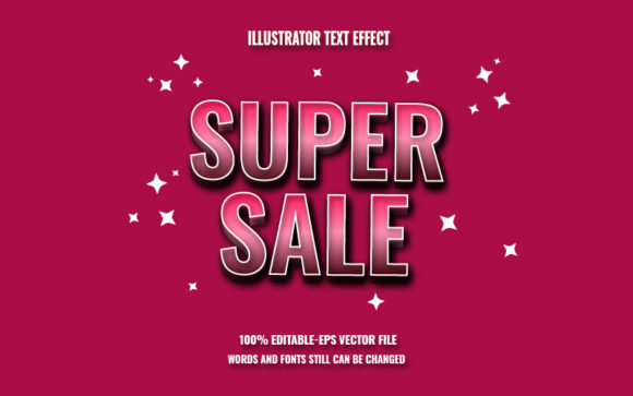 Download Super Sale Effect Text Design - Sale Collection