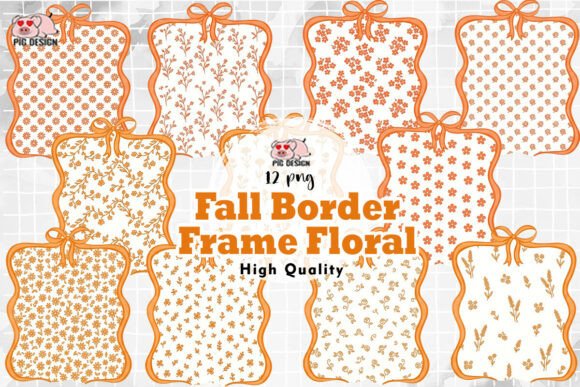 Download Fall Border Frame Floral PNG - Border frame Collection