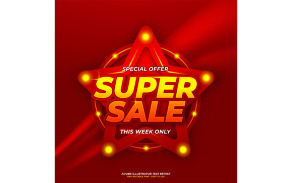 Download Super Sale Editable Text Effect - Sale Collection