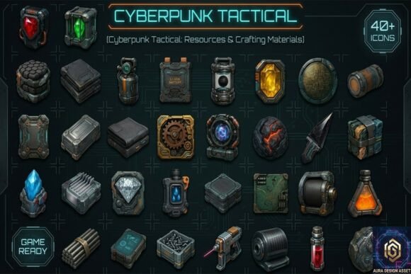 Download Cyberpunk Tactical: Resources &amp; Crafting - Resources Collection