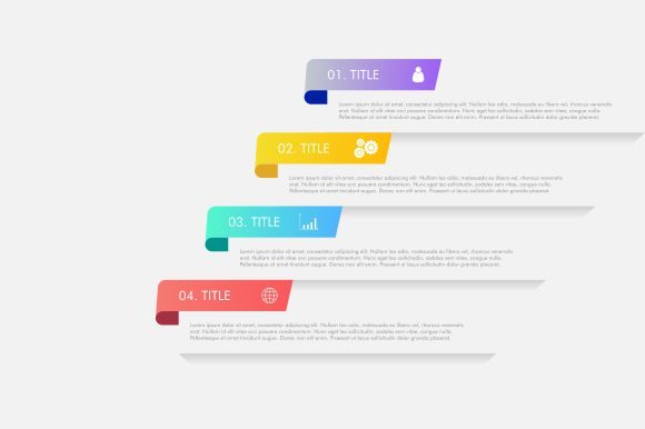 Download Isometric Infographics Steps Background - Infographics Collection