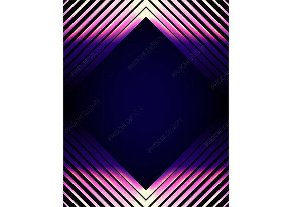 Download Neon Background Geometric Diamond Frame - Frame Collection