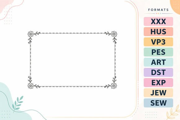 Download Floral Frame Border Rectangle - Frame Collection